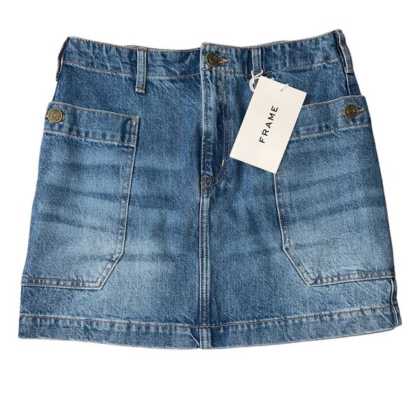 NWT - FRAME Sonata Jean Skirt - Size 26 - Picture 9 of 13